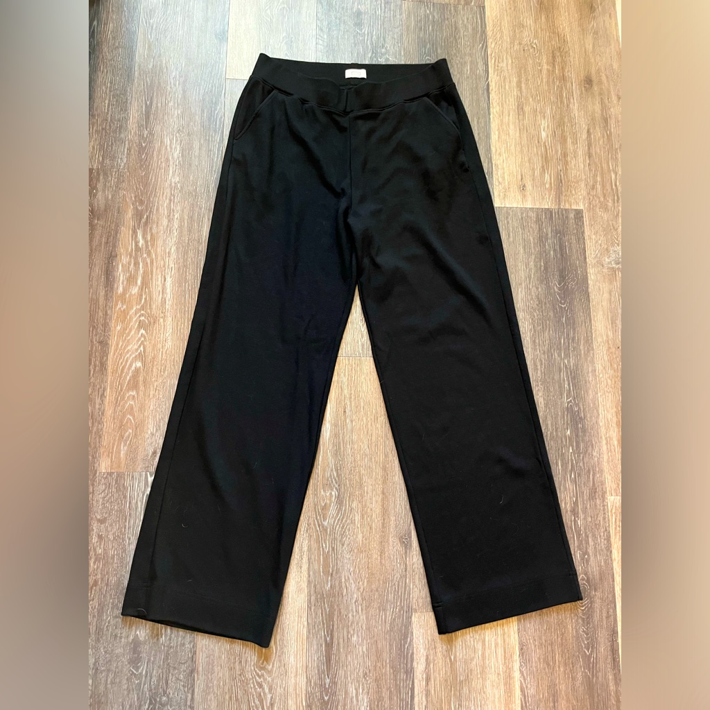 Classic Ayr Black Wide-Leg Lounge Pants